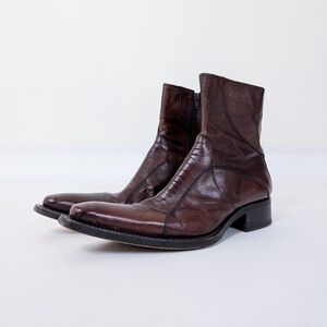Vintage Dark Brown Men's Western Boots
